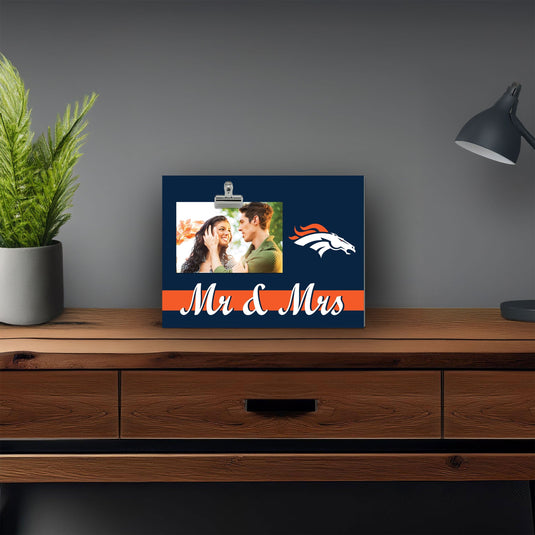 Fan Creations Brightline Mr. and Mrs. NFL Denver Broncos Clip Frame
