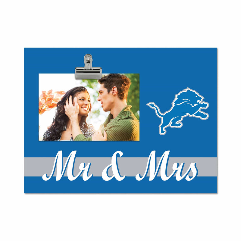 Load image into Gallery viewer, Fan Creations Brightline Mr. and Mrs. NFL Detroit Lions Clip Frame
