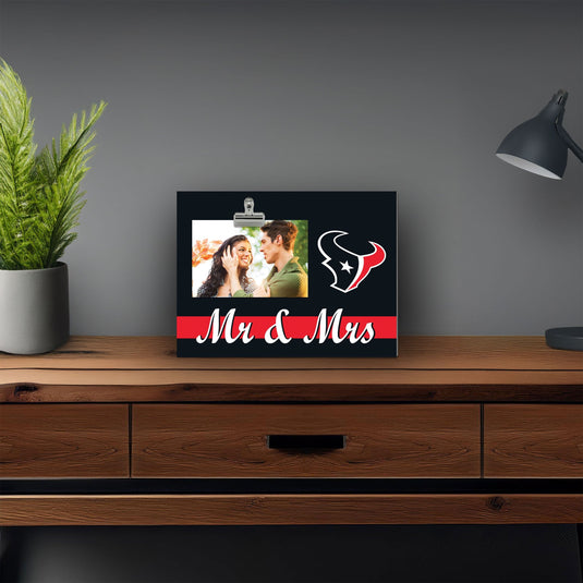 Fan Creations Brightline Mr. and Mrs. NFL Houston Texans Clip Frame