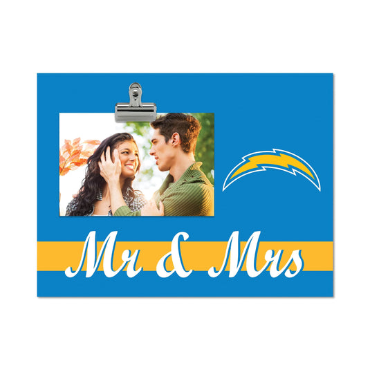 Fan Creations Brightline Mr. and Mrs. NFL Los Angeles Chargers Clip Frame