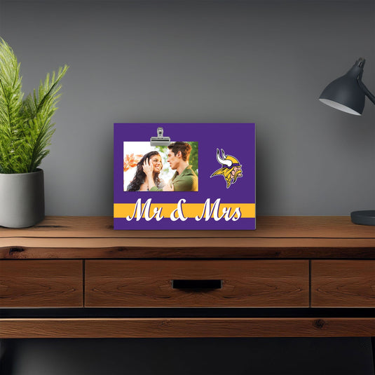 Fan Creations Brightline Mr. and Mrs. NFL Minnesota Vikings Clip Frame