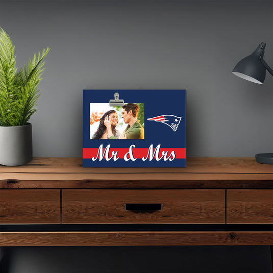 Fan Creations Brightline Mr. and Mrs. NFL New England Patriots Clip Frame