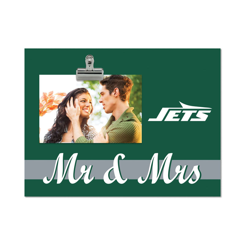 Load image into Gallery viewer, Fan Creations Brightline Mr. and Mrs. NFL New York Jets Clip Frame
