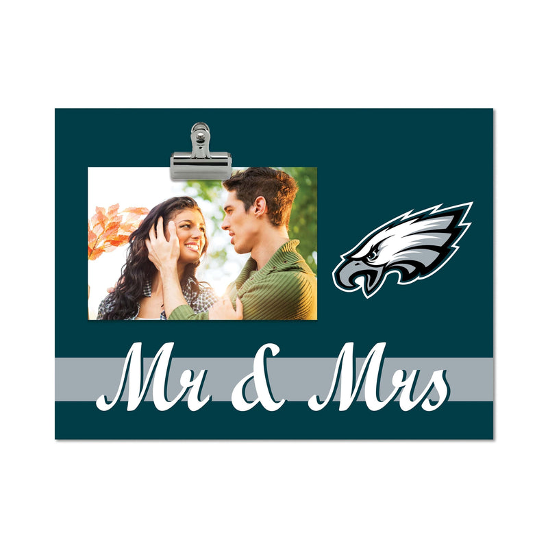 Load image into Gallery viewer, Fan Creations Brightline Mr. and Mrs. NFL Philadelphia Eagles Clip Frame
