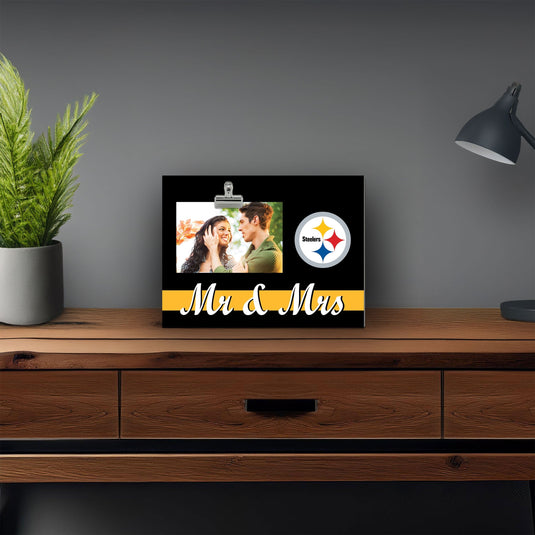 Fan Creations Brightline Mr. and Mrs. NFL Pittsburgh Steelers Clip Frame