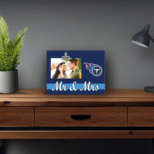 Fan Creations Brightline Mr. and Mrs. NFL Tennessee Titans Clip Frame