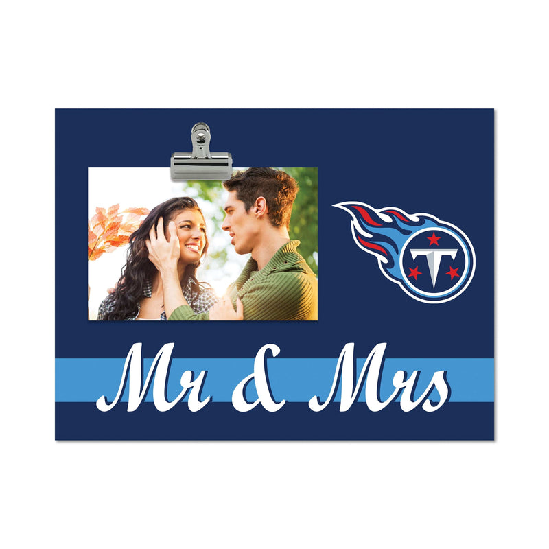 Load image into Gallery viewer, Fan Creations Brightline Mr. and Mrs. NFL Tennessee Titans Clip Frame
