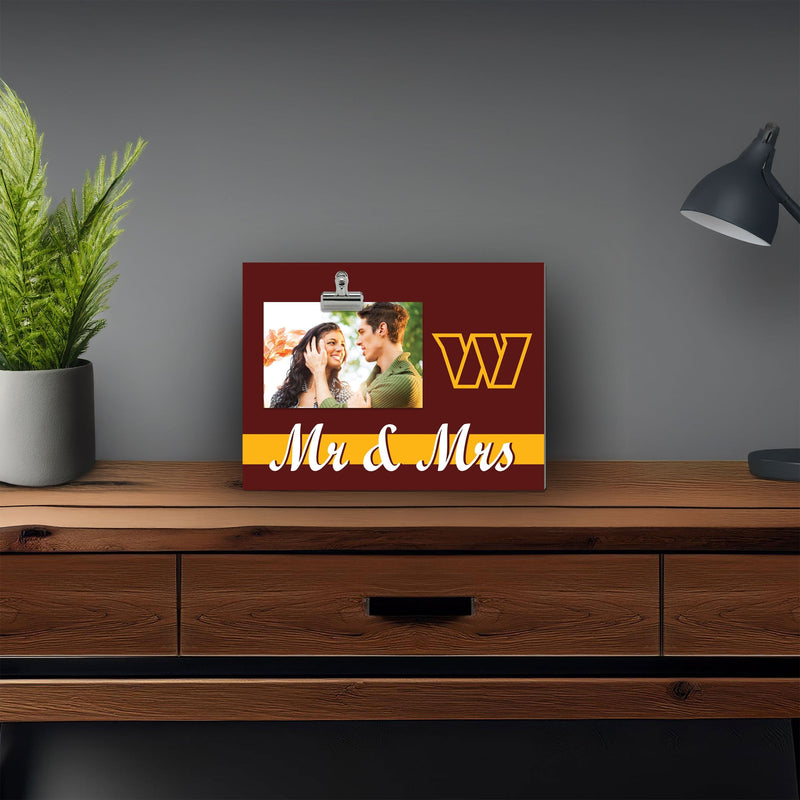 Load image into Gallery viewer, Fan Creations Brightline Mr. and Mrs. NFL Washington Commanders Clip Frame
