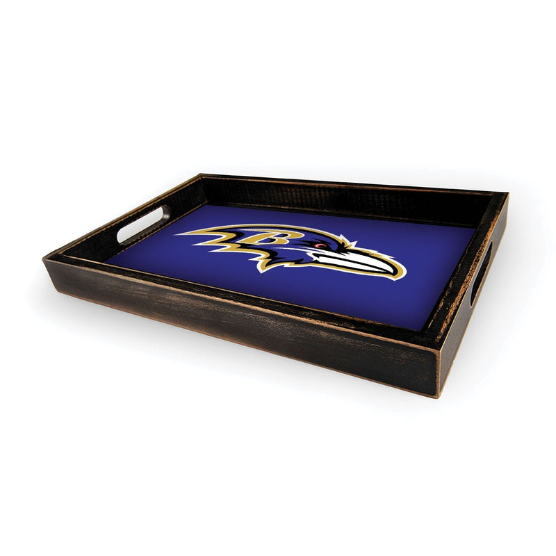 Load image into Gallery viewer, Fan Creations Brightline NFL Baltimore Ravens Logo Serving Tray
