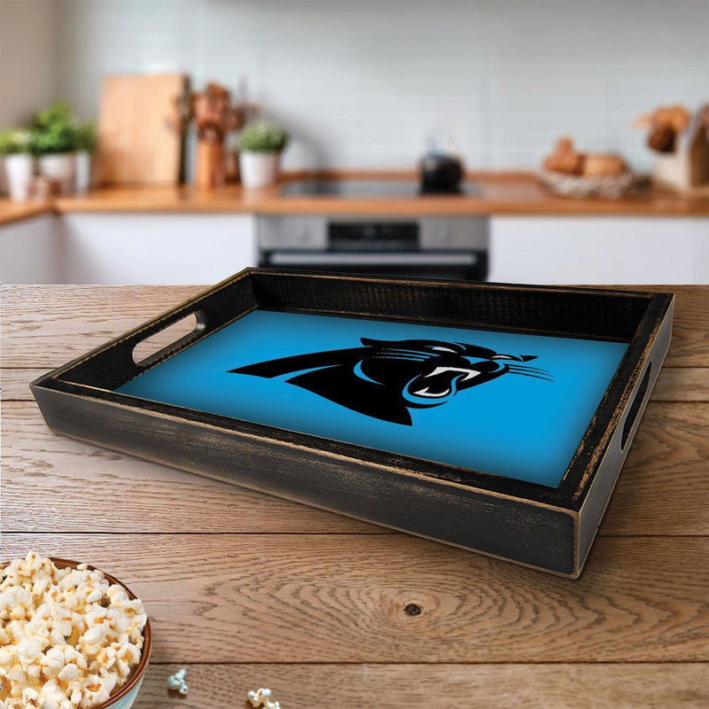 Load image into Gallery viewer, Fan Creations Brightline NFL Carolina Panthers Logo Serving Tray
