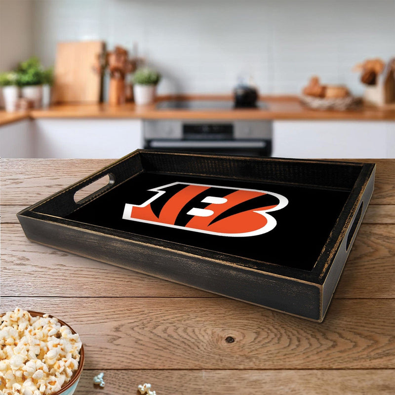 Load image into Gallery viewer, Fan Creations Brightline NFL Cincinnati Bengals Logo Serving Tray
