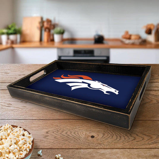 Fan Creations Brightline NFL Denver Broncos Logo Serving Tray