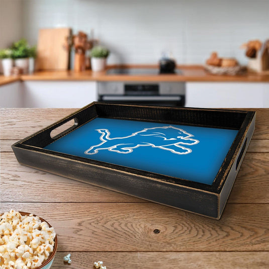 Fan Creations Brightline NFL Detroit Lions Logo Serving Tray