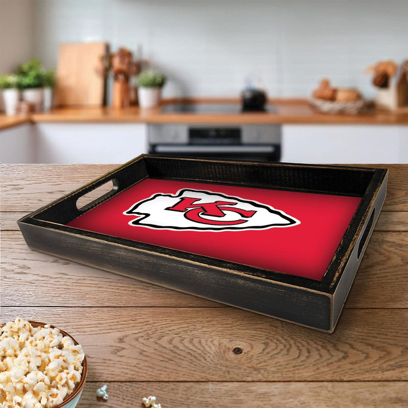 Load image into Gallery viewer, Fan Creations Brightline NFL Kansas City Chiefs Logo Serving Tray
