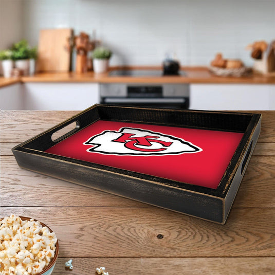 Fan Creations Brightline NFL Kansas City Chiefs Logo Serving Tray