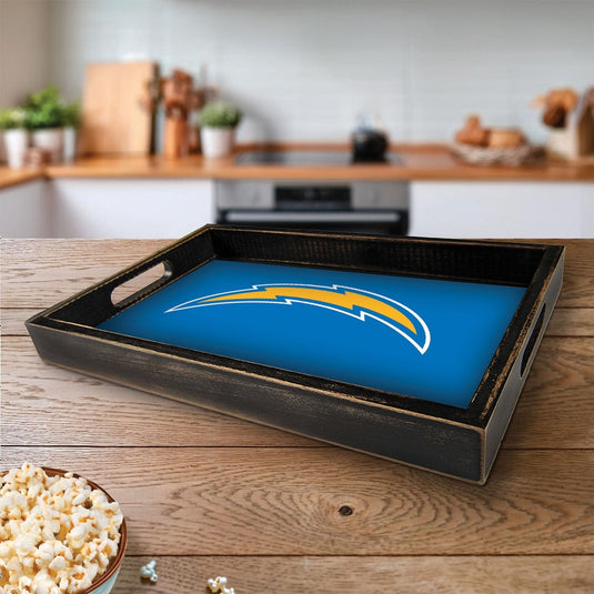 Fan Creations Brightline NFL Los Angeles Chargers Logo Serving Tray