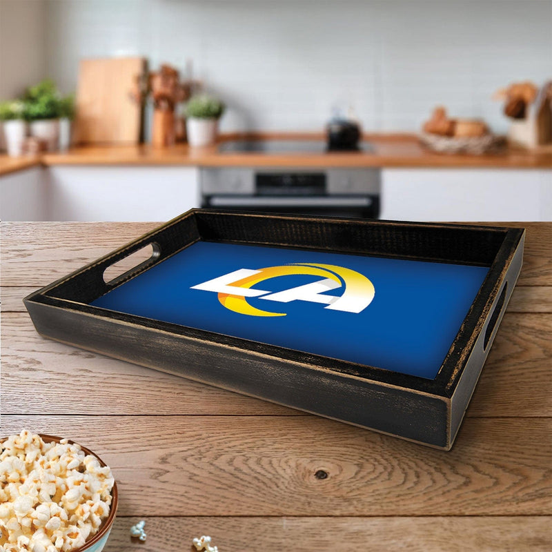 Load image into Gallery viewer, Fan Creations Brightline NFL Los Angeles Rams Logo Serving Tray
