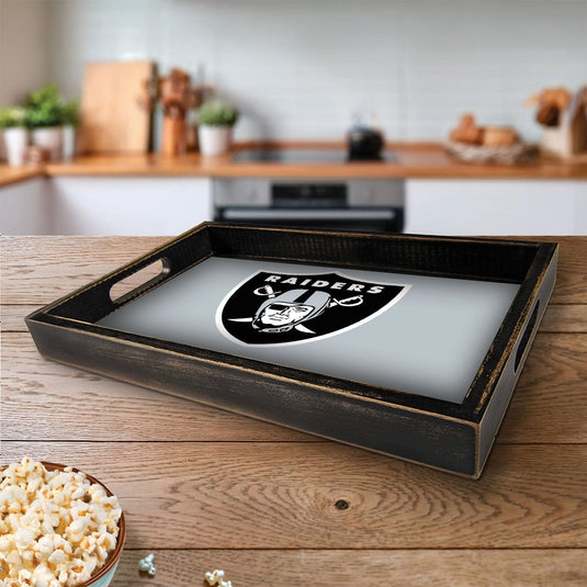 Fan Creations Brightline NFL Las Vegas Raiders Logo Serving Tray