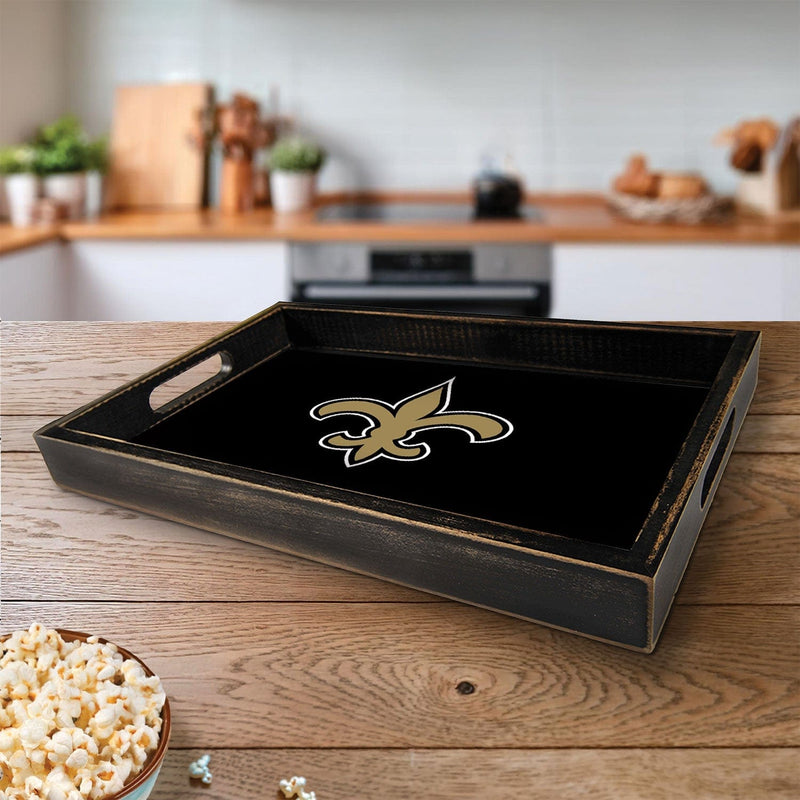 Load image into Gallery viewer, Fan Creations Brightline NFL New Orleans Saints Logo Serving Tray
