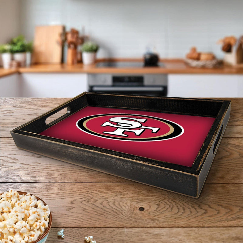 Load image into Gallery viewer, Fan Creations Brightline NFL San Francisco 49ers Logo Serving Tray
