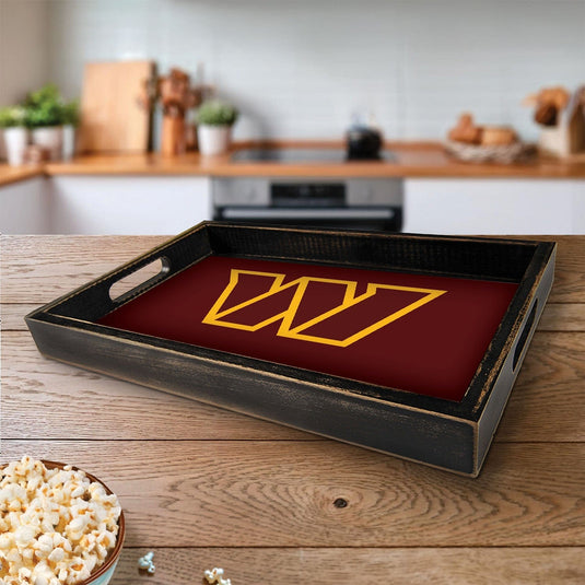 Fan Creations Brightline NFL Washington Commanders Logo Serving Tray