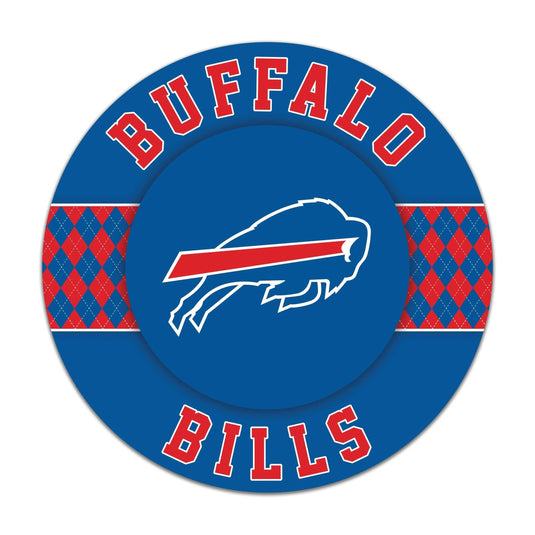 Fan Creations NFL Buffalo Bills Argyle 16inc Circle Wall Art