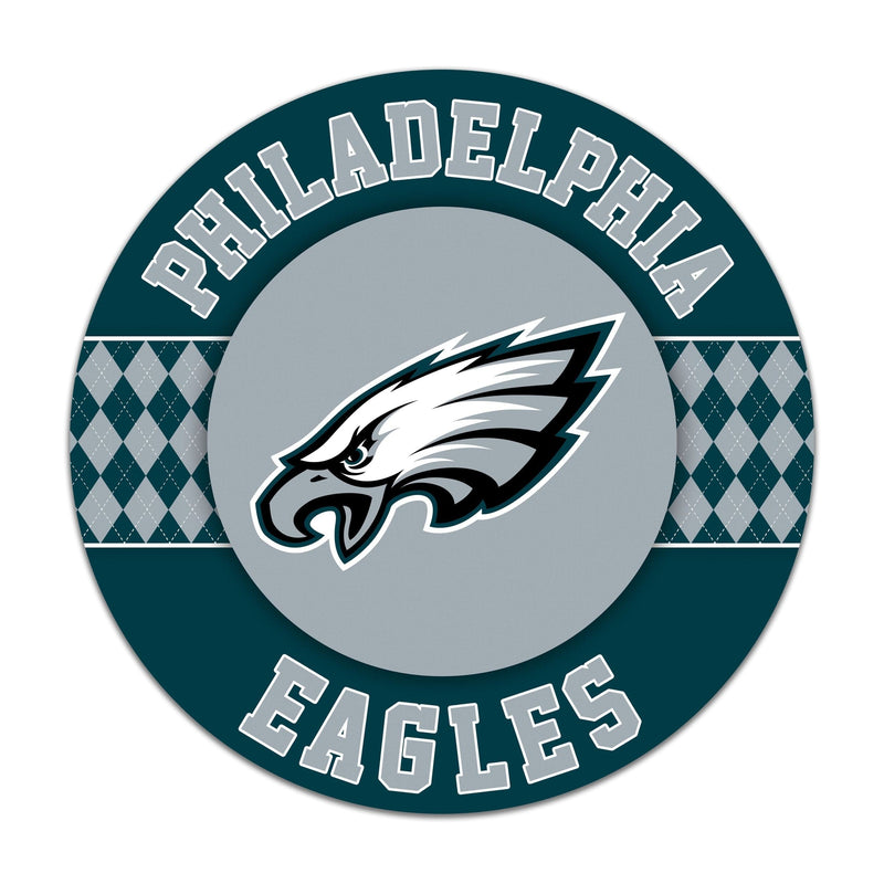 Load image into Gallery viewer, Fan Creations NFL Philadelphia Eagles Argyle 16inc Circle Wall Art
