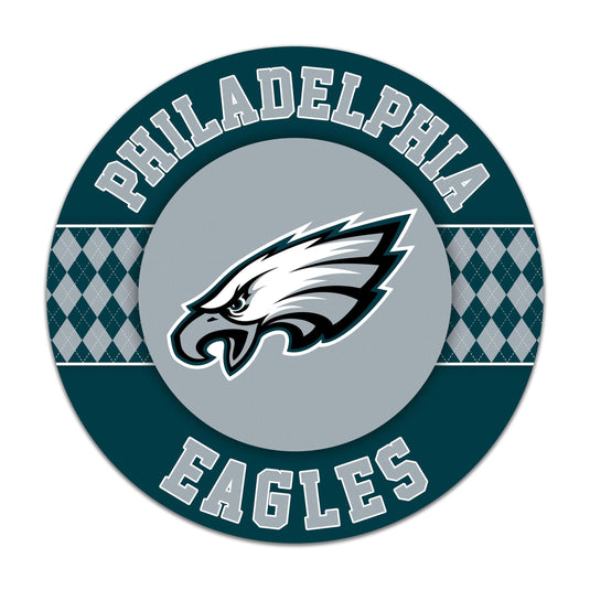 Fan Creations NFL Philadelphia Eagles Argyle 16inc Circle Wall Art