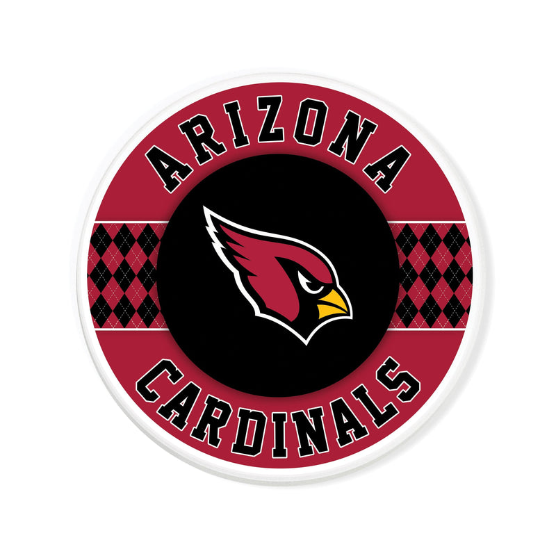 Load image into Gallery viewer, Fan Creations coaster NFL - Arizona Cardinals 4 inch Ceramic Argyle Coaster
