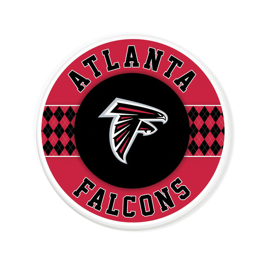 Fan Creations coaster NFL - Atlanta Falcons 4 inch Ceramic Argyle Coaster