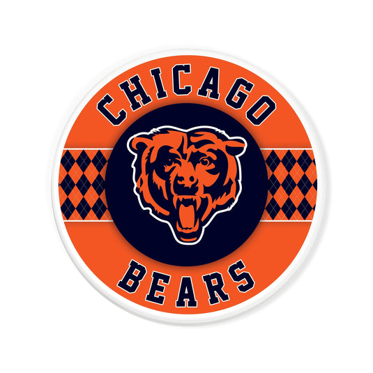 Fan Creations coaster NFL - Chicago Bears 4 inch Ceramic Argyle Coaster