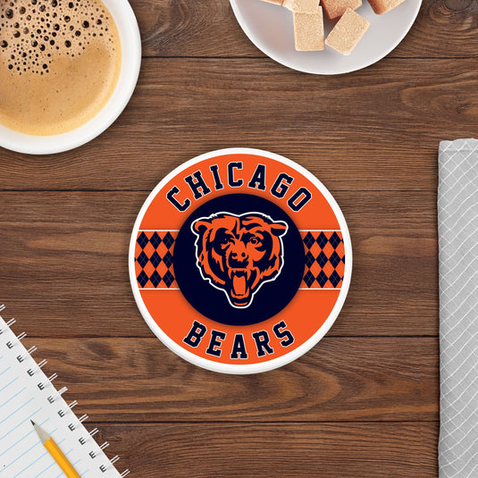 Fan Creations coaster NFL - Chicago Bears 4 inch Ceramic Argyle Coaster