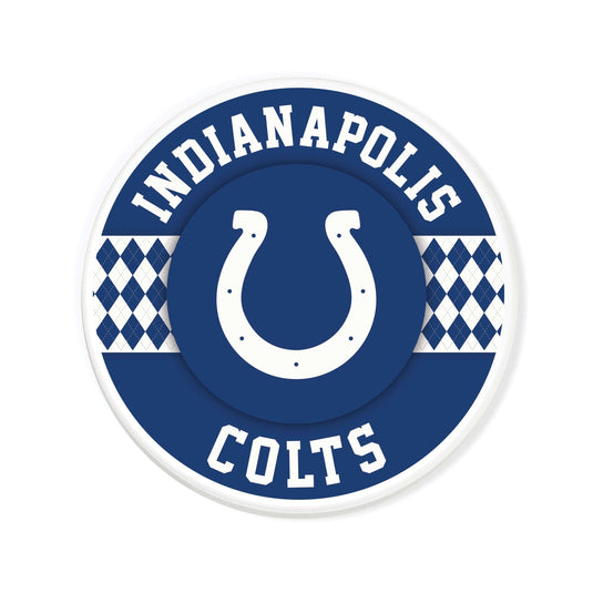 Fan Creations coaster NFL - Indianapolis Colts 4 inch Ceramic Argyle Coaster