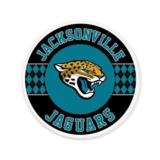 Fan Creations coaster NFL - Jacksonville Jaguars 4 inch Ceramic Argyle Coaster