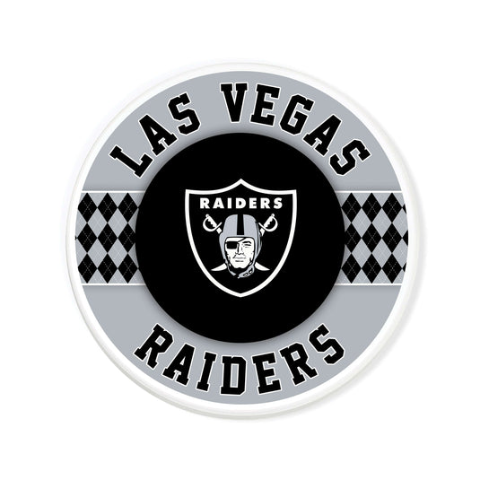Fan Creations coaster NFL - Las Vegas Raiders 4 inch Ceramic Argyle Coaster