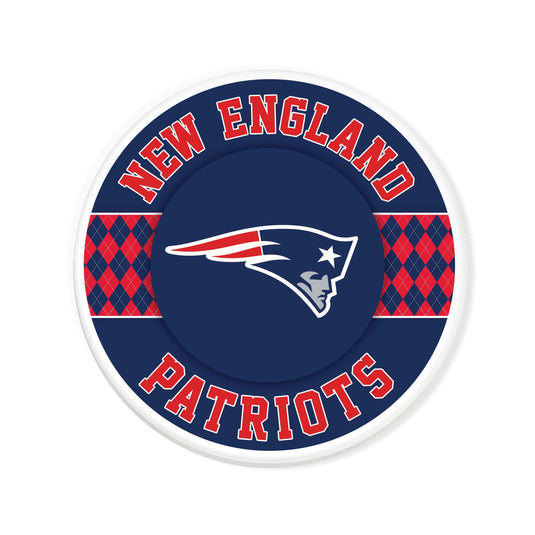 Fan Creations coaster NFL - New England Patriots 4 inch Ceramic Argyle Coaster
