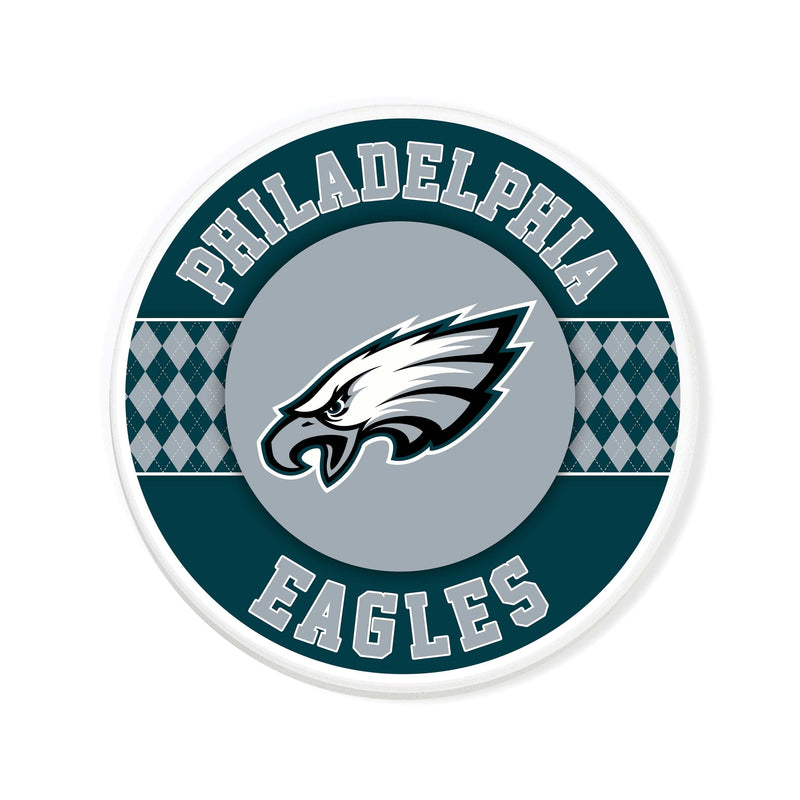 Load image into Gallery viewer, Fan Creations coaster NFL - Philadelphia Eagles 4 inch Ceramic Argyle Coaster

