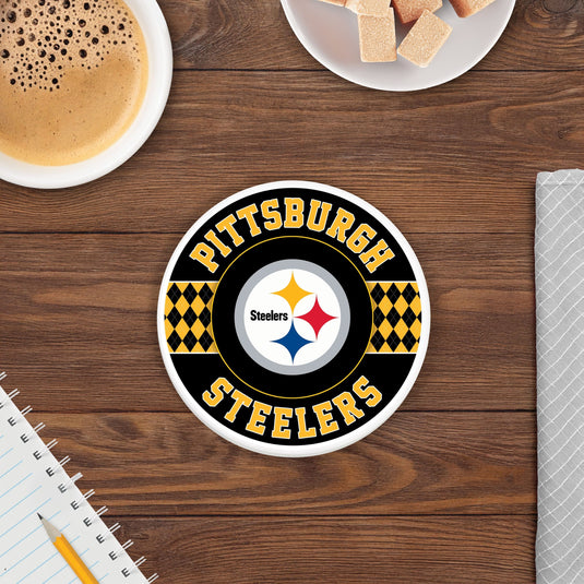 Fan Creations coaster NFL - Pittsburgh Steelers 4 inch Ceramic Argyle Coaster