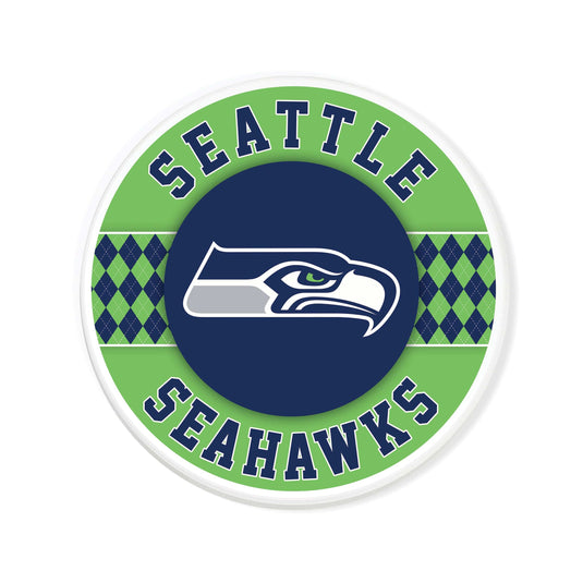 Fan Creations coaster NFL - Seattle Seahawks 4 inch Ceramic Argyle Coaster