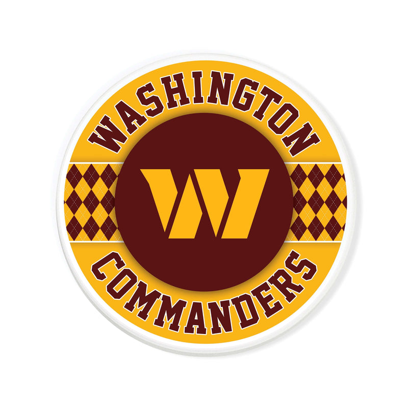 Load image into Gallery viewer, Fan Creations coaster NFL - Washington Commanders 4 inch Ceramic Argyle Coaster
