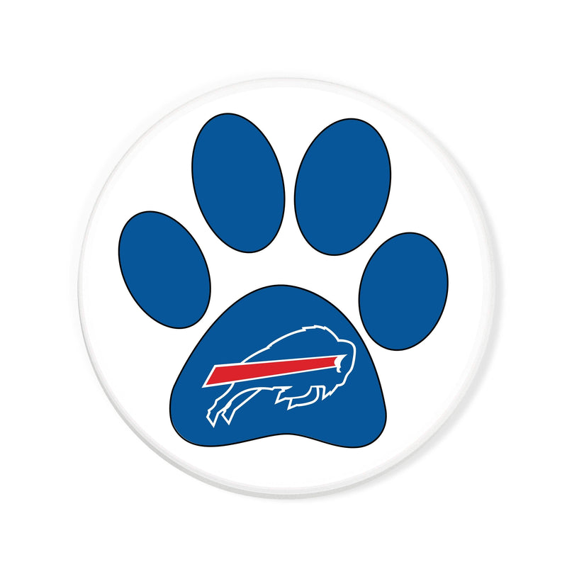 Load image into Gallery viewer, Fan Creations NFL - Buffalo Bills 4 in Round Dog Paw Coaster
