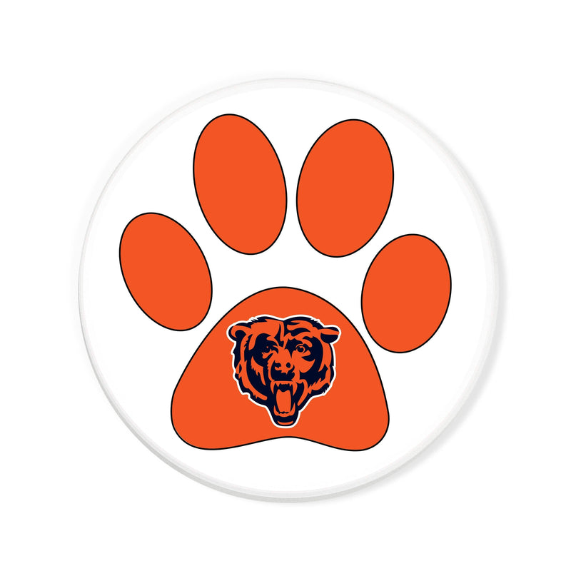 Load image into Gallery viewer, Fan Creations NFL - Chicago Bears 4 in Round Dog Paw Coaster
