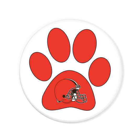 Fan Creations NFL - Cleveland Browns 4 in Round Dog Paw Coaster