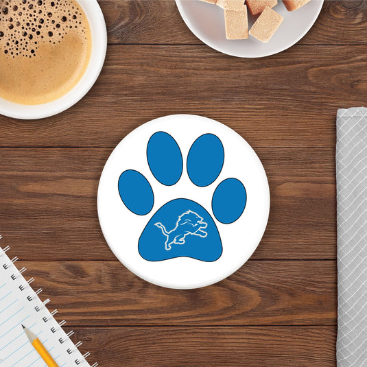 Fan Creations NFL - Detroit Lions 4 in Round Dog Paw Coaster