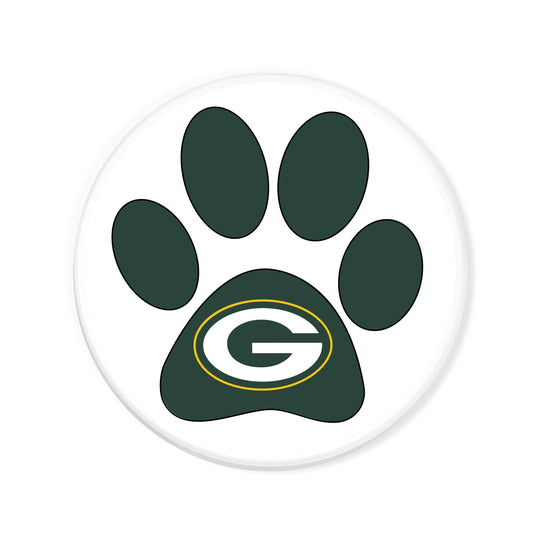 Fan Creations NFL - Green Bay Packers 4 in Round Dog Paw Coaster