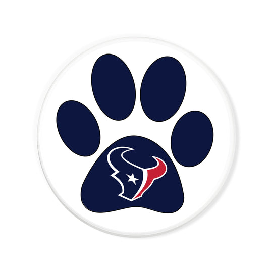 Fan Creations NFL - Houston Texans 4 in Round Dog Paw Coaster