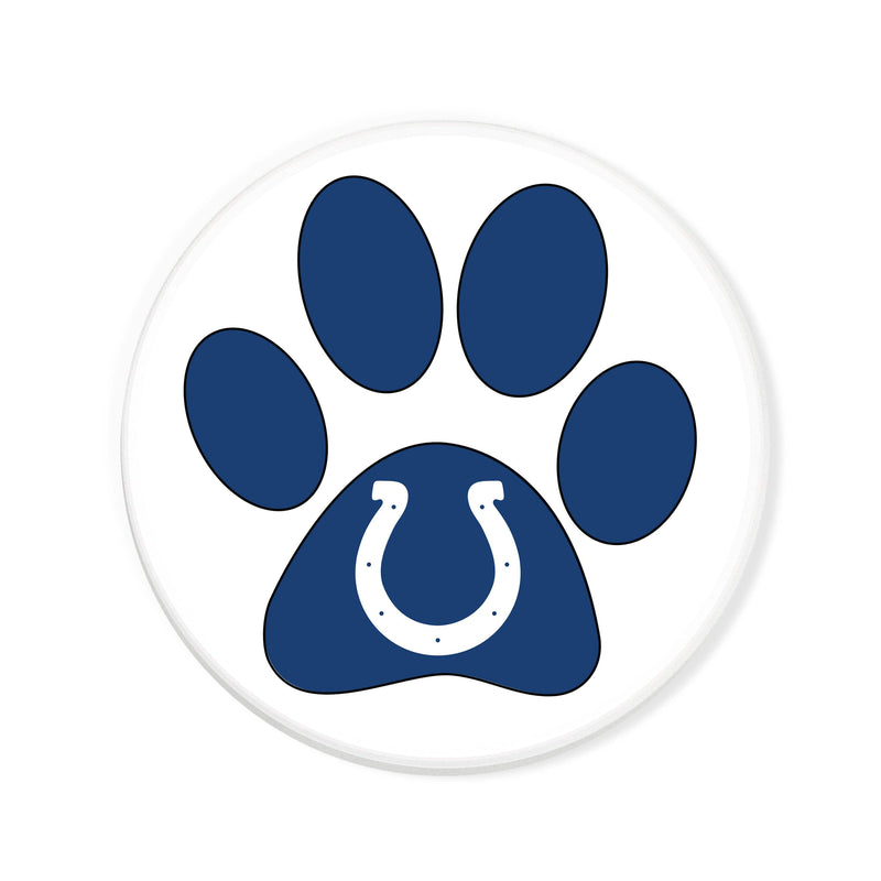 Load image into Gallery viewer, Fan Creations NFL - Indianapolis Colts 4 in Round Dog Paw Coaster
