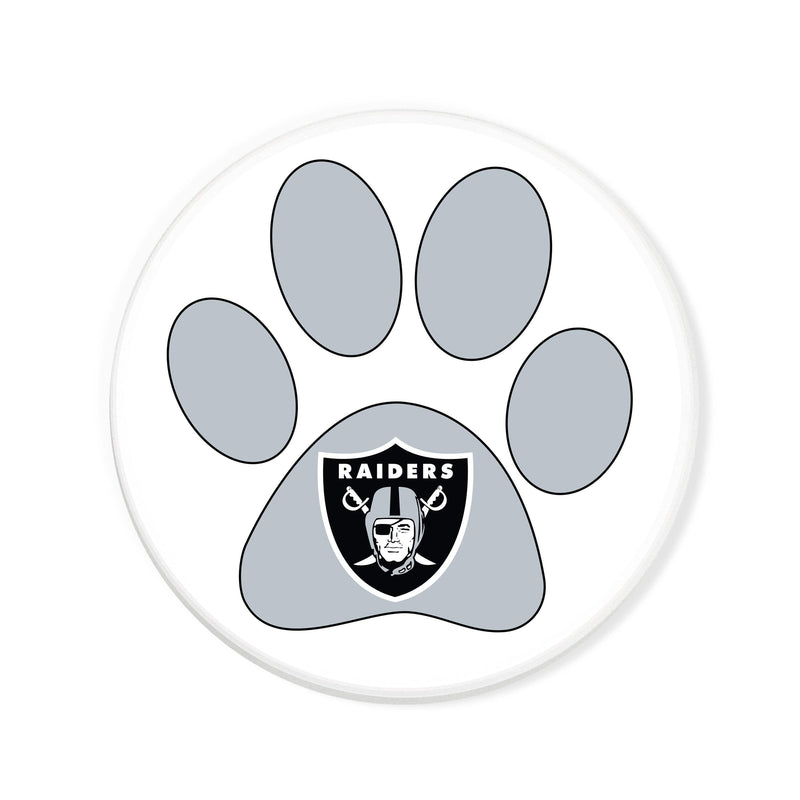 Load image into Gallery viewer, Fan Creations NFL - Las Vegas Raiders 4 in Round Dog Paw Coaster
