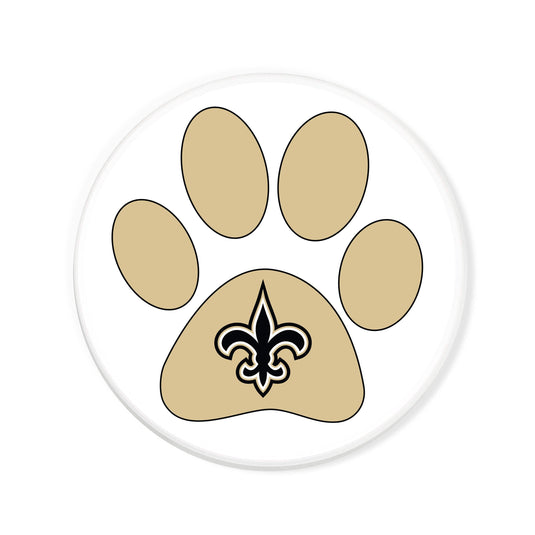 Fan Creations NFL - New Orleans Saints 4 in Round Dog Paw Coaster