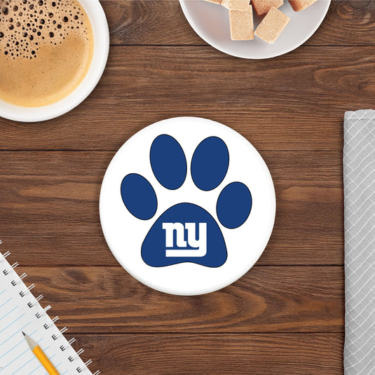 Fan Creations NFL - New York Giants 4 in Round Dog Paw Coaster